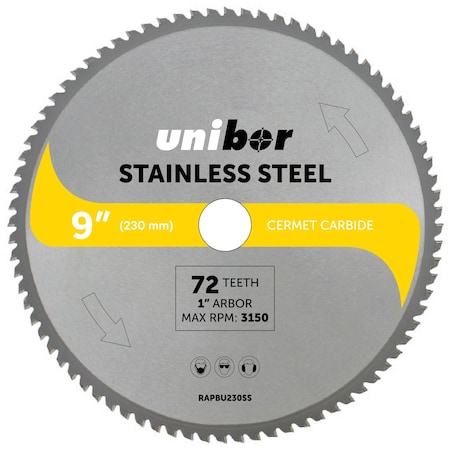 Unibor 9in  Cermet Steel Blade RAPBU230SS